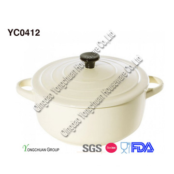 Ceramic White Casserole with Lid for Wholesale